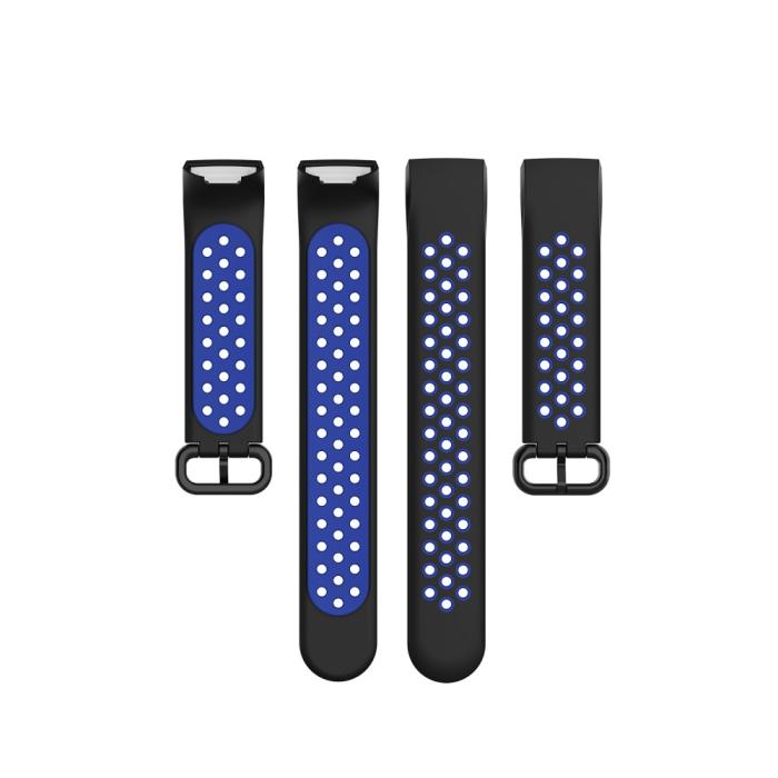 Bild 5,  Fitbit Charge 4/3 Silikon Träningsarmband Svart/Blå