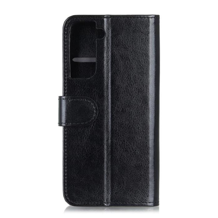 Bild 5,  Samsung Galaxy S21 Plus - Retro Läder Fodral - Svart
