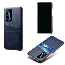  Huawei P40 - Skal med Kortfack - M&ouml;rk Bl&aring;