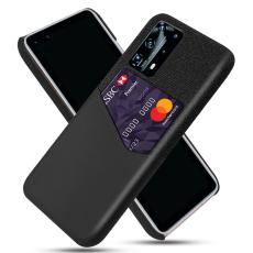  Huawei P40 - Skal med plats f&ouml;r kort - Svart