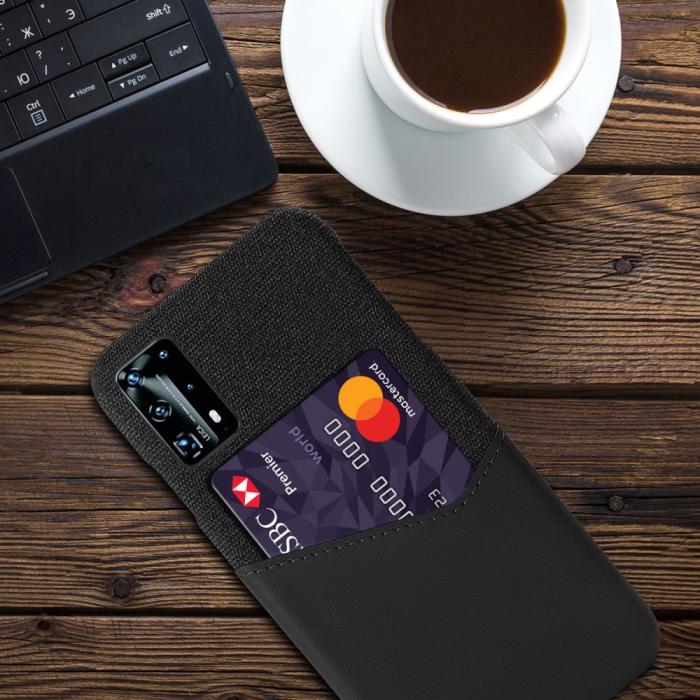 Bild 2,  Huawei P40 - Skal med plats för kort - Svart