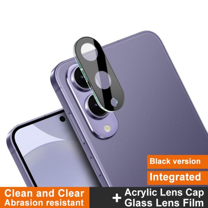 Bild 2, IMAK IMAK Samsung Galaxy S25 Edge Linsskydd Härdat Glas Svart