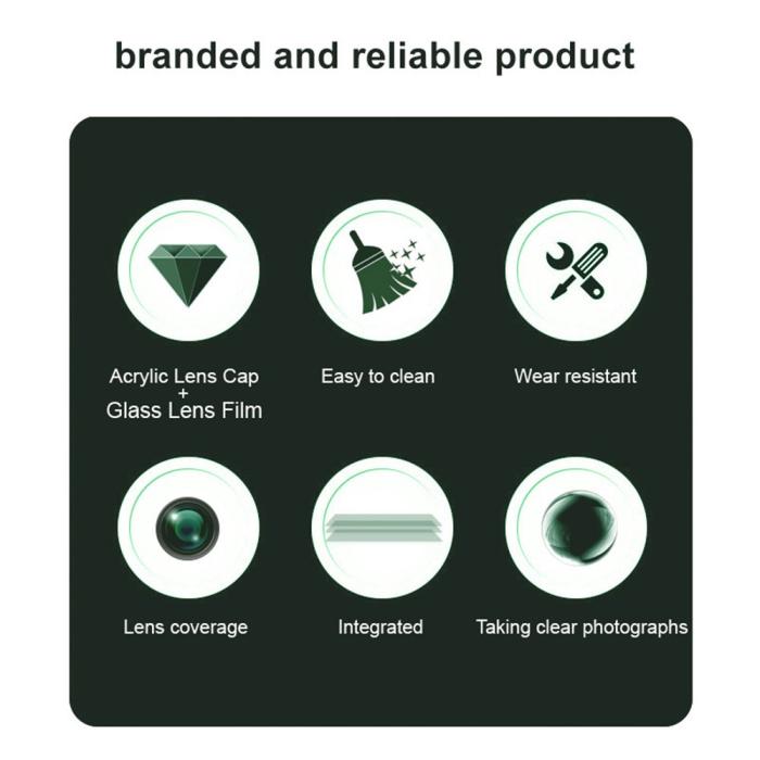 Bild 4, IMAK IMAK Samsung Galaxy S25 Edge Linsskydd Härdat Glas Svart