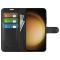  Samsung Galaxy S24 Plus Fodral Litchi Textur Svart