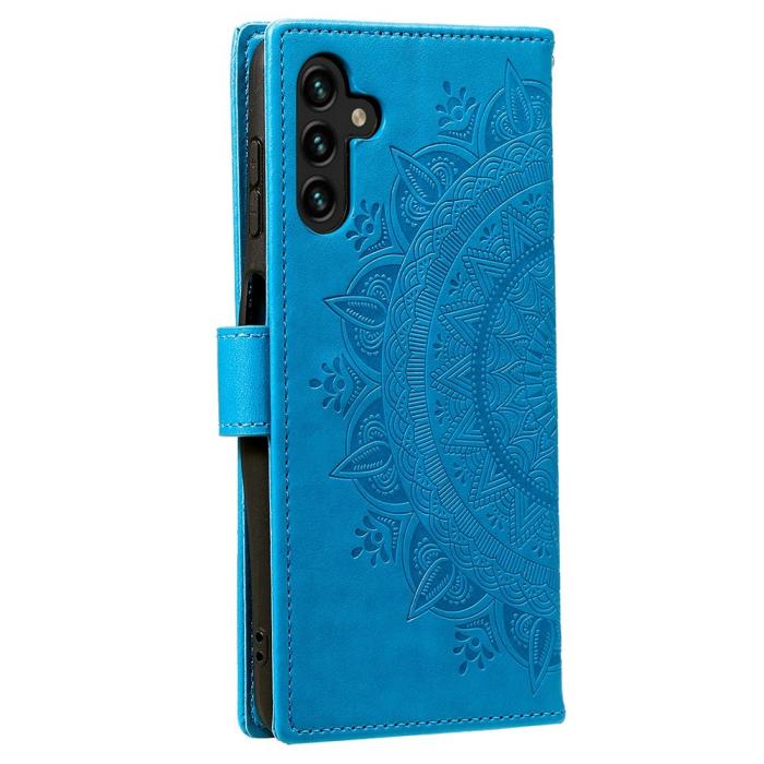 Bild 5,  Samsung Galaxy A54 5G Fodral Mandala Läder Blå
