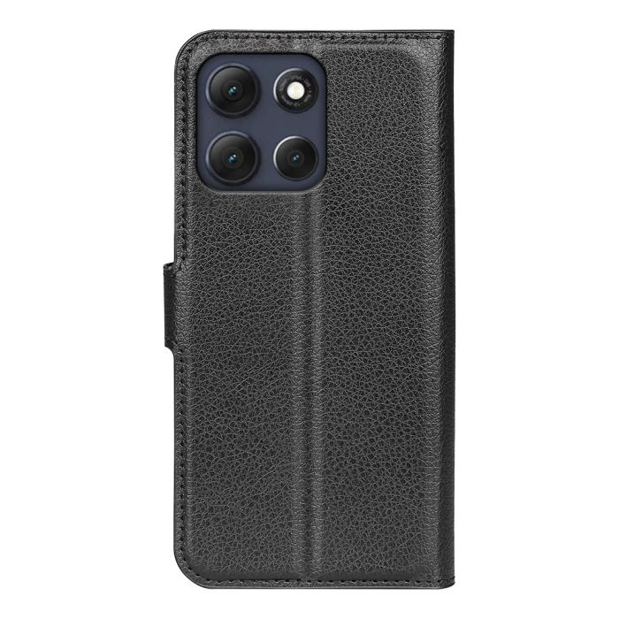 Bild 3,  Motorola Moto G86 5G Fodral Litchi Läder Svart