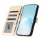  iPhone 16 Pro Max Fodral Silk Textur Med Snodd Guld