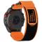  Klockarmband 26 mm Nylon Justerbart Orange/Svart