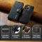 DG.MING DG.MING iPhone 14 2in1 Magnet Fodral / Skal Svart