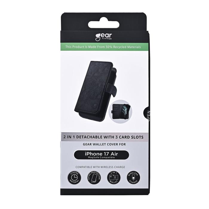 Bild 5, Gear Gear iPhone Air 2in1 MagSafe Magnet Fodral / Skal Svart