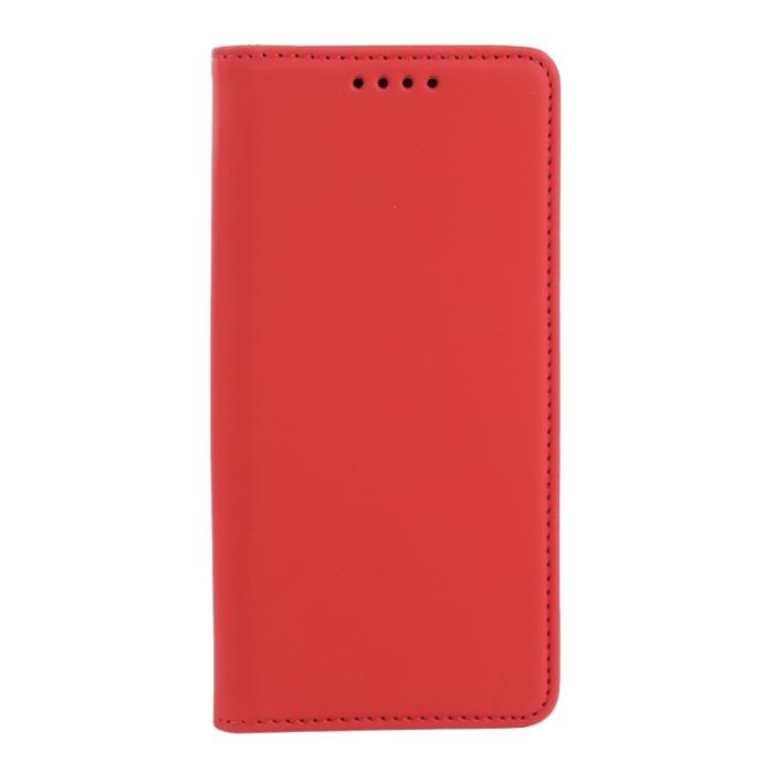 Bild 2,  Samsung Galaxy S22 Fodral Flip Läder Med Kortfack Röd