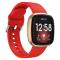  Fitbit Versa 4/Sense 2 Klockarmband Silikon Röd