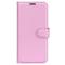  Google Pixel 8 Fodral Litchi Textur Ljus Rosa
