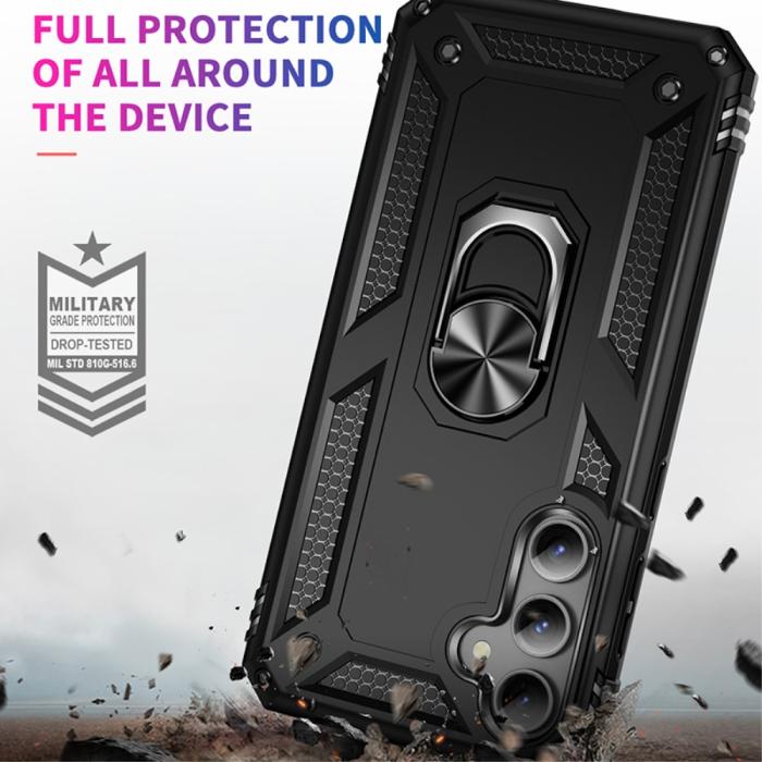 Bild 4,  Samsung Galaxy S23 FE Skal Ring Hybrid Armor Svart