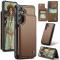 CASEME CASEME Samsung Galaxy S25 Skal RFID Kickstand Brun