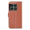  OnePlus 10 Pro 5G Fodral Litchi Textur Brun
