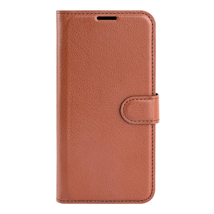 Bild 2,  OnePlus 10 Pro 5G Fodral Litchi Textur Brun