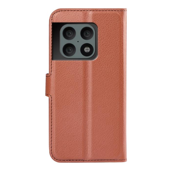 Bild 3,  OnePlus 10 Pro 5G Fodral Litchi Textur Brun