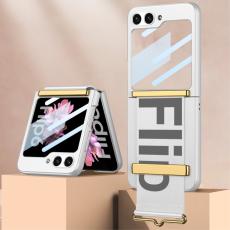 GKK GKK Galaxy Z Flip 6 / 7 FE Skal B&auml;lte Hybrid Silver/Gr&aring;