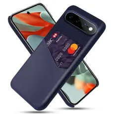  Google Pixel 11 Pro XL Skal PU L&auml;der Med Korth&aring;llare Bl&aring;