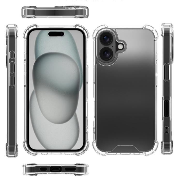 Bild 2,  iPhone 16 Plus Skal Shockproof Transparent