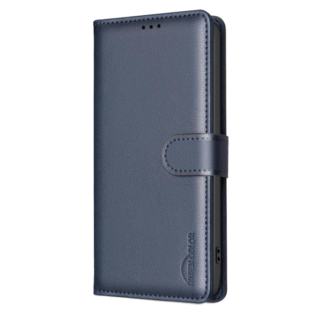  Samsung Galaxy S25 FE Fodral RFID Läder Blå