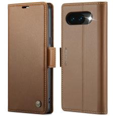 CASEME CASEME Google Pixel 10a Fodral RFID L&auml;der Brun