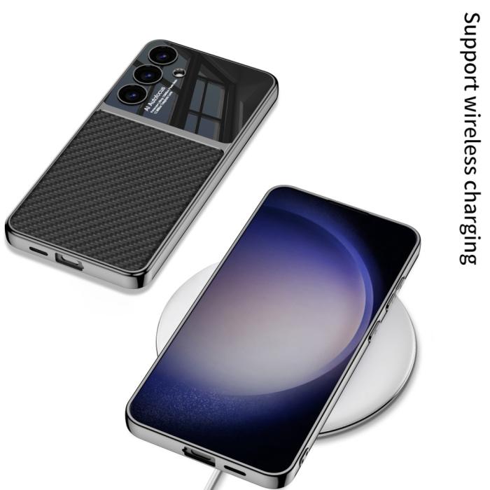 Bild 4, GKK GKK Galaxy S24 Plus Skal Hybrid Läder Litchi Grön