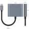 Tech-Protect Tech-Protet 3in1 USB-C Hub USB-A / HDMI / USB-C Grå
