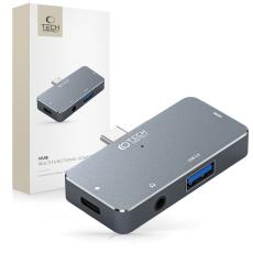 Tech-Protect Tech-Protect 4in1 USB-C Hub USB-A/HDMI/AUX/USB-C Gr&aring;
