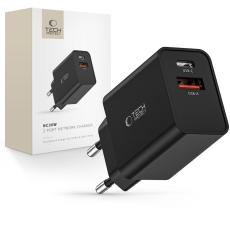 Tech-Protect Tech-Protect 30W PD QC 2x USB-C/USB-A V&auml;ggladdare Svart