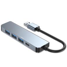 Tech-Protect Tech-Protect 5in1 USB-A Hub USB-C / USB-A Gr&aring;