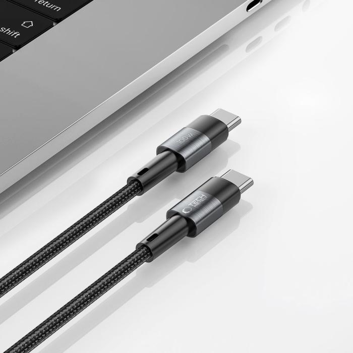 Bild 4, Tech-Protect Tech-Protect 3 m 100W/5A PD USB-C - USB-C Kabel UltraBoost Grå