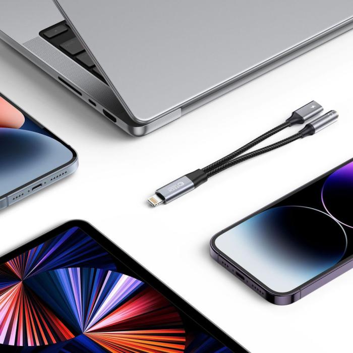Bild 2, Tech-Protect Tech-Protect 2in1 Lightning Till 3.5 mm AUX/Lightning Hona Svart