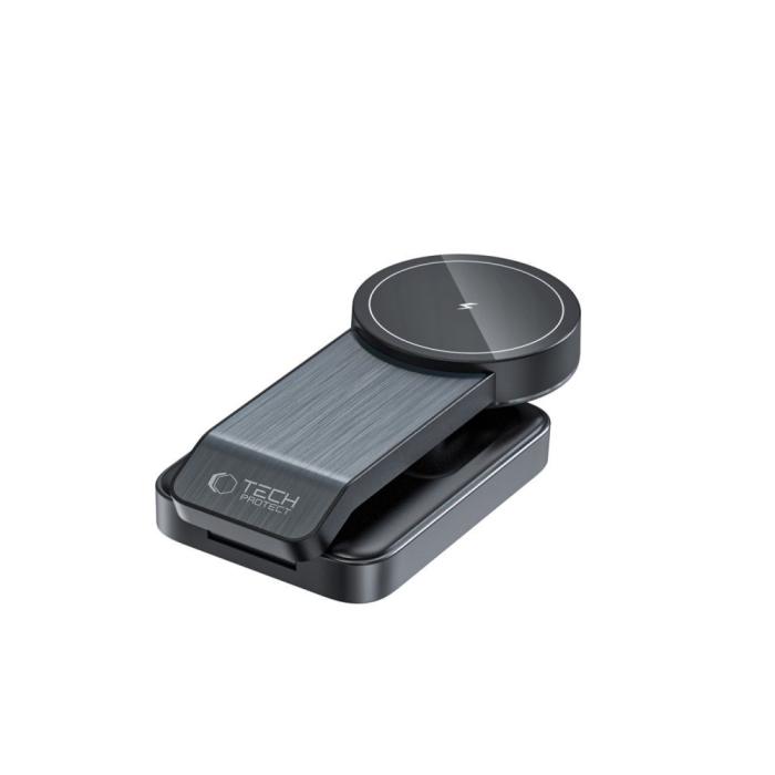 Bild 5, Tech-Protect Tech-Protect 15W Qi Trådlös Magnetisk MagSafe Laddare Svart