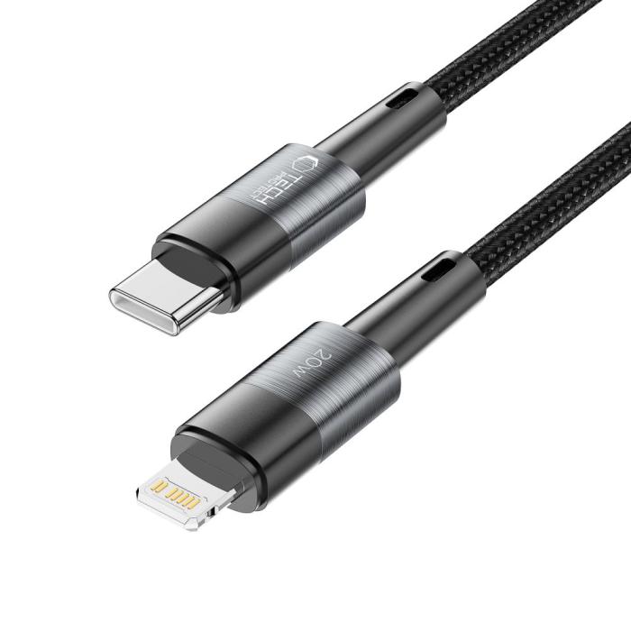 Bild 2, Tech-Protect Tech-Protect 2 m 20W/3A PD Lightning - USB-C Kabel UltraBoost Grå
