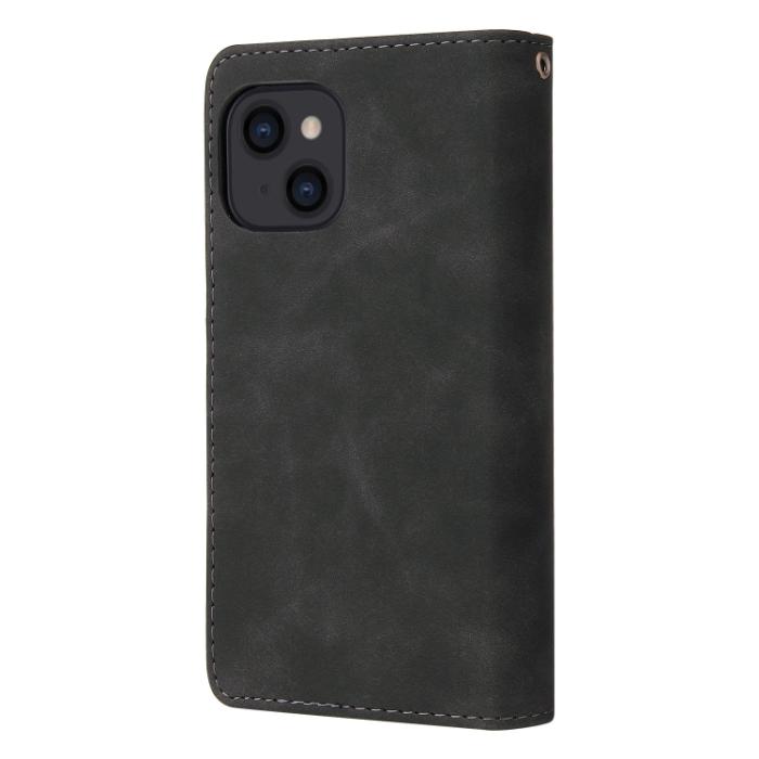 Bild 3,  iPhone 14 Fodral Multifunktionell Flerfack Svart