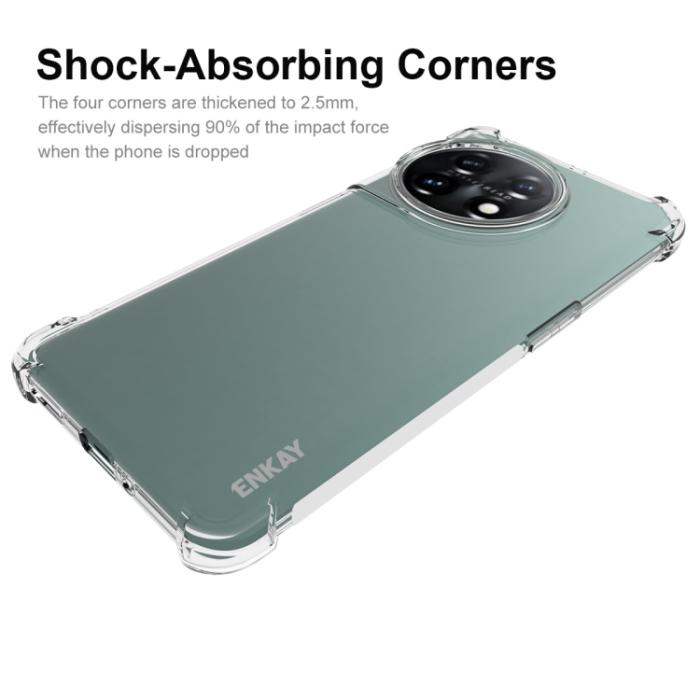 Bild 4, ENKAY ENKAY OnePlus 11 5G Skal Shockproof TPU Transparent