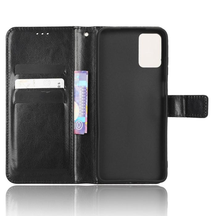 Bild 4,  Motorola Moto E22i Fodral Läder Svart