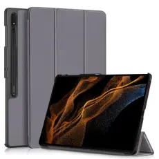  Samsung Galaxy Tab S9 Ultra Fodral Tri-Fold Gr&aring;