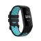  Fitbit Charge 4/3 Silikon Träningsarmband Svart/Cyan