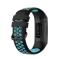  Fitbit Charge 4/3 Silikon Träningsarmband Svart/Cyan