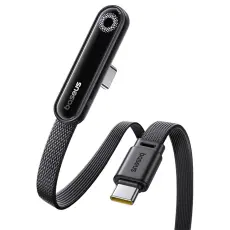 BASEUS Baseus 1m 100W USB-C - USB-C Elbow Kabel Svart