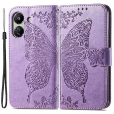  Xiaomi Redmi 13C 4G Fodral Big Butterfly Ljus Lila
