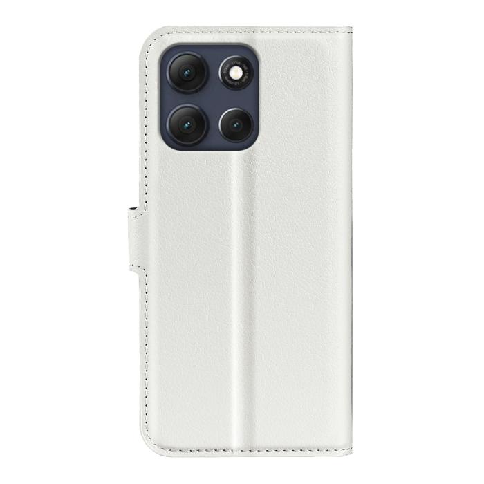 Bild 3,  Motorola Moto G86 5G Fodral Litchi Läder Vit