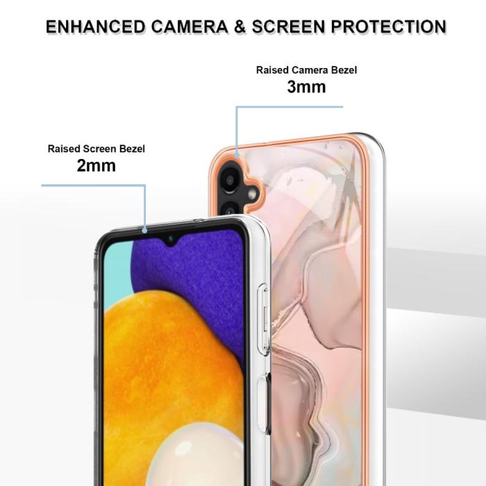 Bild 4,  Samsung Galaxy A34 5G Skal Marmor TPU Rosa