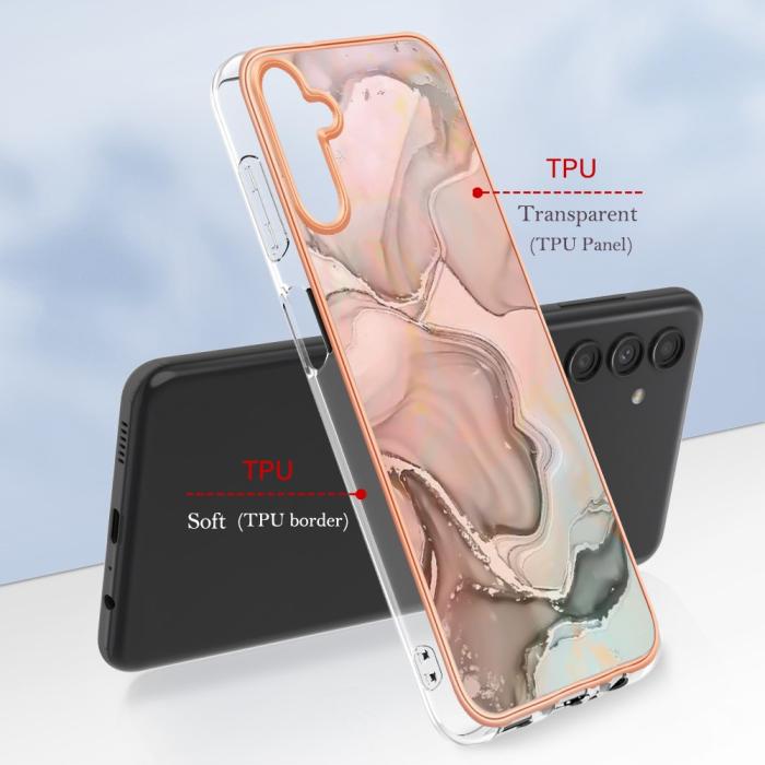 Bild 6,  Samsung Galaxy A34 5G Skal Marmor TPU Rosa