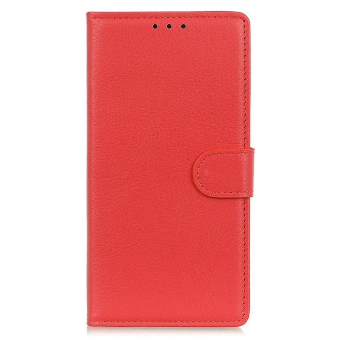 Bild 6,  Xiaomi Redmi A5 Fodral Litchi Läder Röd