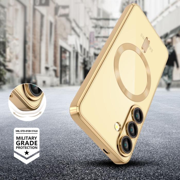 Bild 3, Tech-Protect Tech-Protect Galaxy A56 5G Skal MagSafe MagFlex Shiny Gold