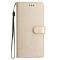  iPhone 16 Pro Max Fodral Silk Textur Med Snodd Guld